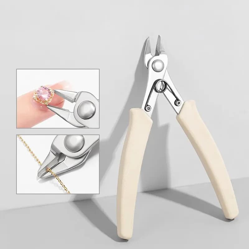 Flat-Nose Diamond New Model Removal Pliers Metal Chain Cutting Zircon Jewelry High Force Cutter Small Clipper for Removin
