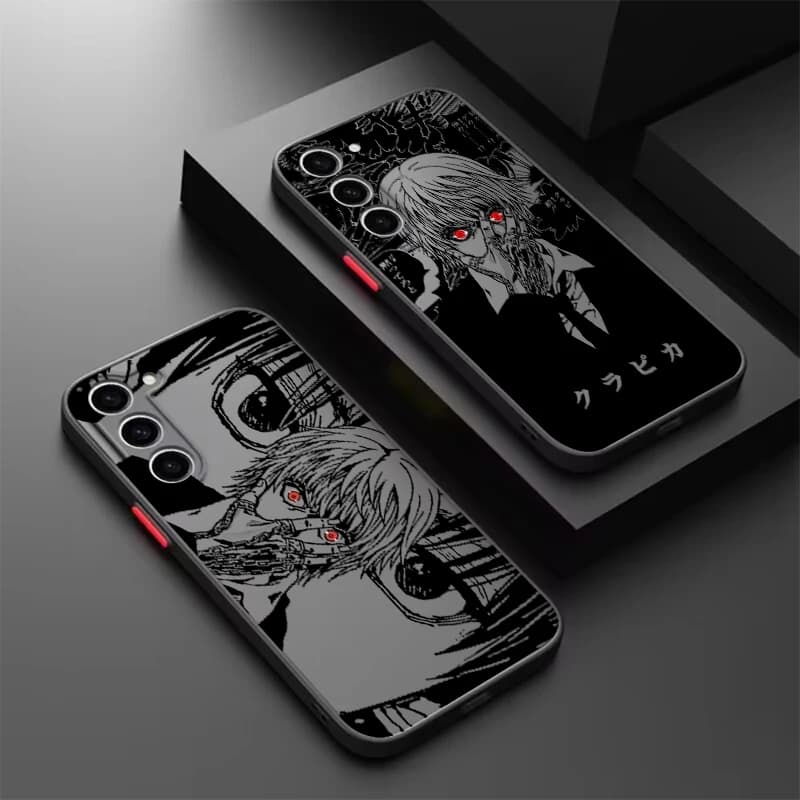 Anime Luxury Tokyo Ghoul Art Frosted Translucent For Samsung Note 20 A35 A03 A54 A31 A22 A34 A14 A24 A04 A55 5G Cover