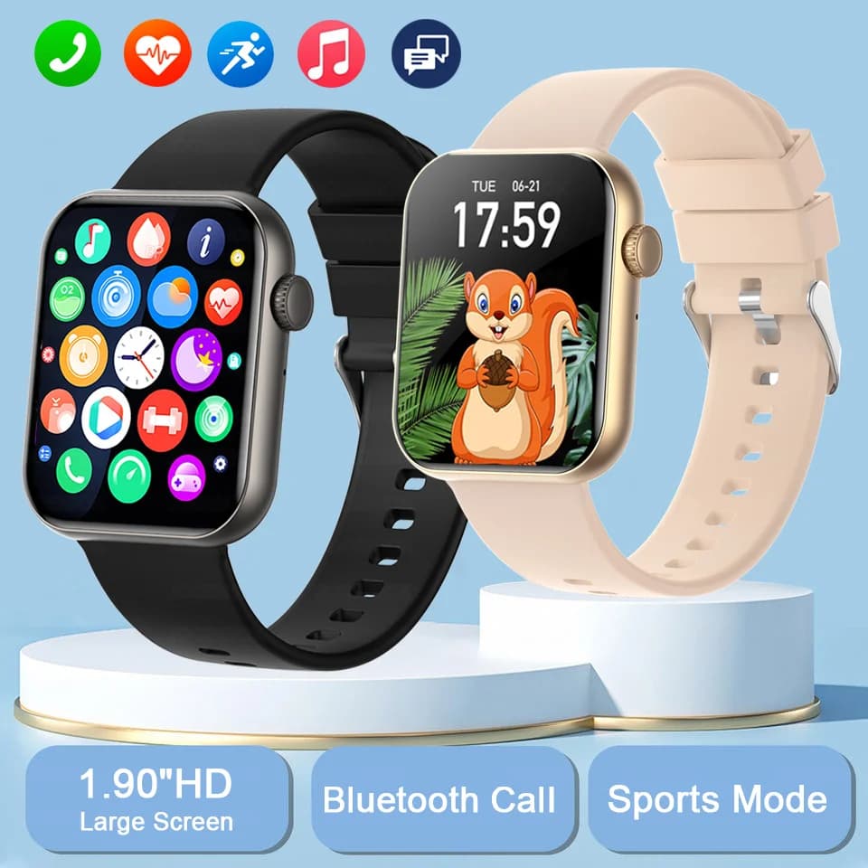 For Xioami Classic Smart Watch Men Women Wireless Call Heart Rate 1.90-inch Screen Music Weather Waterproof Smartwatch 2025 New