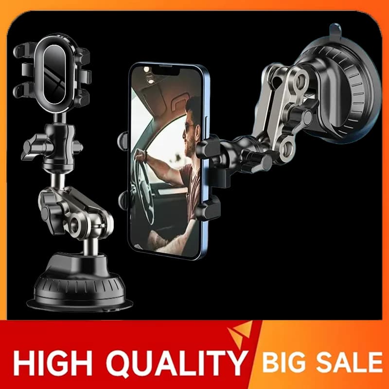Car Phone Holder Suction cup bracket Universal Magic Arm Car Stand Phone Holder Windshield For Video Recording Vlog Shooting