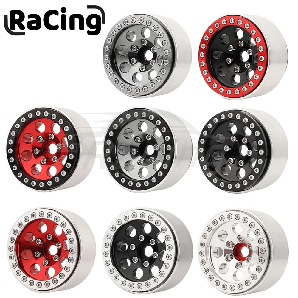 1/10 RC Crawler 1/4Pcs 1.9 Inch Beadlock Wheel Hub Rim Rims Aluminum Alloy for TRX4 TRX6 Axial SCX10 III AXI03007 GRT EX86190