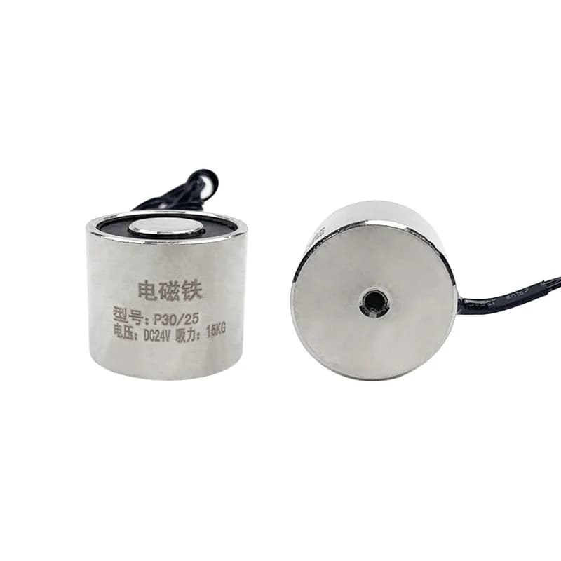 Holding Electric Magnet Lifting P30/25 Lifting 15Kg 150N Sucker DC 5V 6V 12V 24V Solenoid Electromagnet