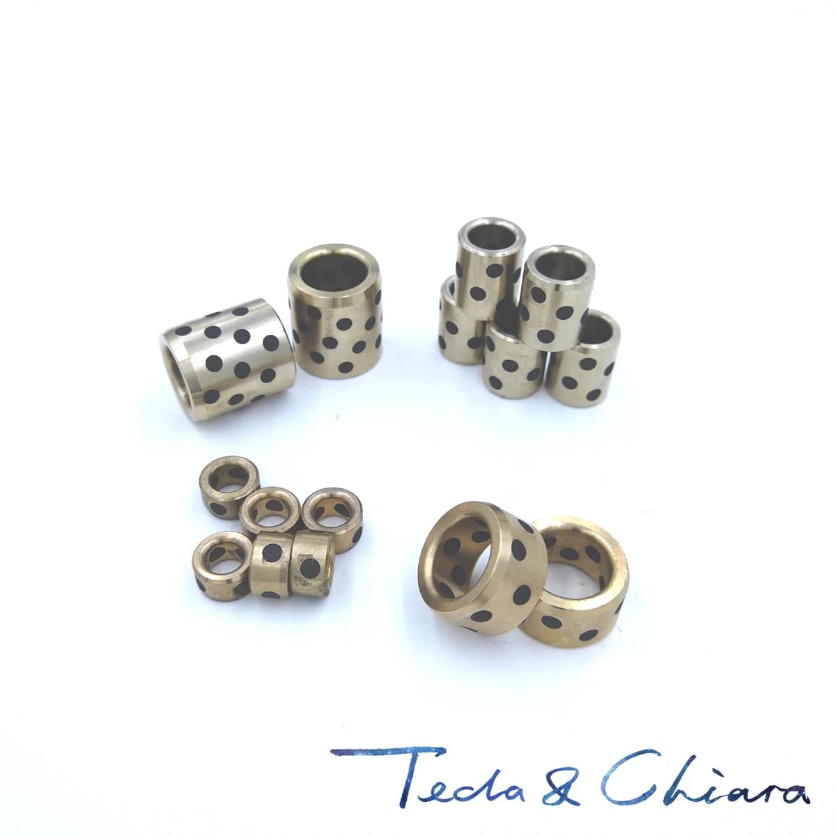 1Pc / 1Piece JDB 061008 0608 6 x 10 x 8 mm Linear Graphite Lubricating Brass Bearing Bushing Sleeve Oilless self-lubricating *