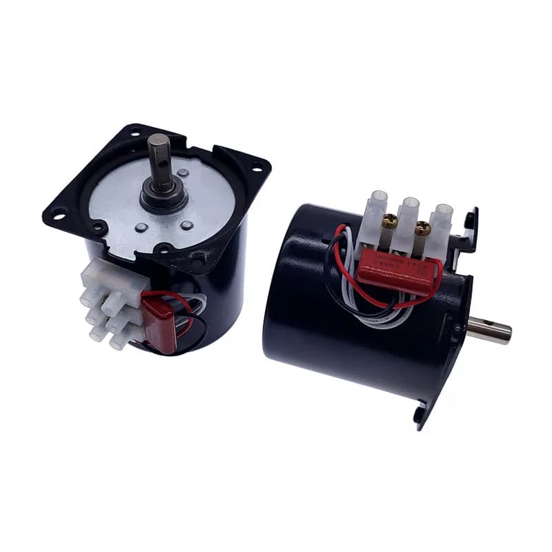 Motor de imán permanente, AC220V, 14W, 2,5 rpm, 5rpm, 10rpm, 15rpm, 30rpm, 50rpm, 110rpm, Motor síncrono de poste de garra 60kt
