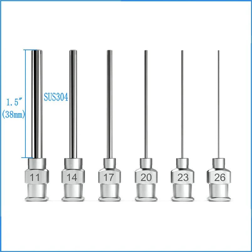 1/4,1/2,1,11/2,2-Inch Stainless Steel Blunt Tip Fluid Dispensing Needle 8 ~ 30 Gauge