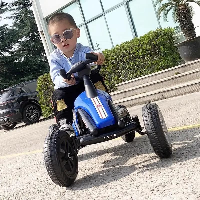 LazyChild Tricycle For Children From 1 To 6 Years Go-Kart Flexible Easy Children's Bicycle Stable Pedal Cars For Children