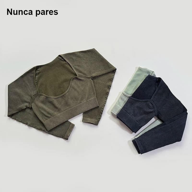 Long Sleeve Yoga Shirt Women Scoop Neck Crop Sports Tee Slim Fit Gym Crop Top