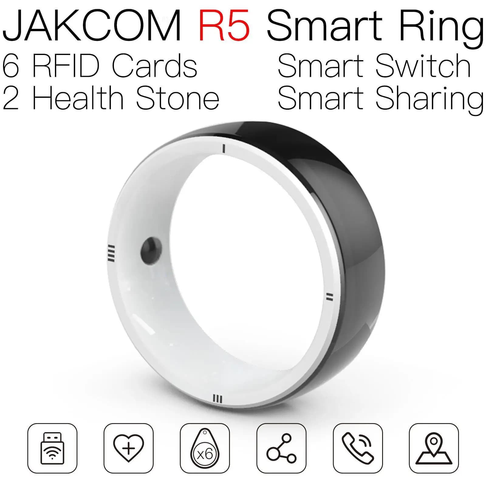 JAKCOM R5 Smart Ring For men women kit kart copper coil card reader rfid uhf key tag hf smart waterproof adhesive 125