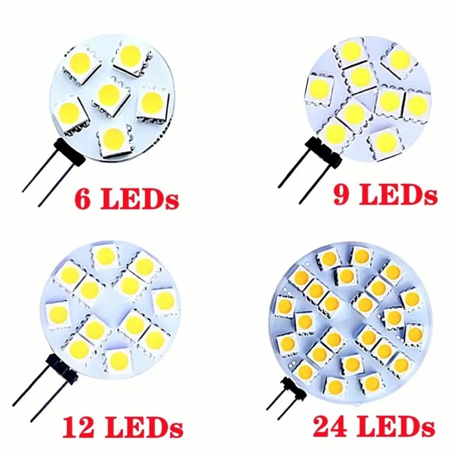 G4 Socket 5050 SMD LED Bulb on DC 12V Replace Halogen Bi-pin Lamp LED Bulb 1.2W 1.8W 2.4W 4.8W Warm White/Cold White Led Lights