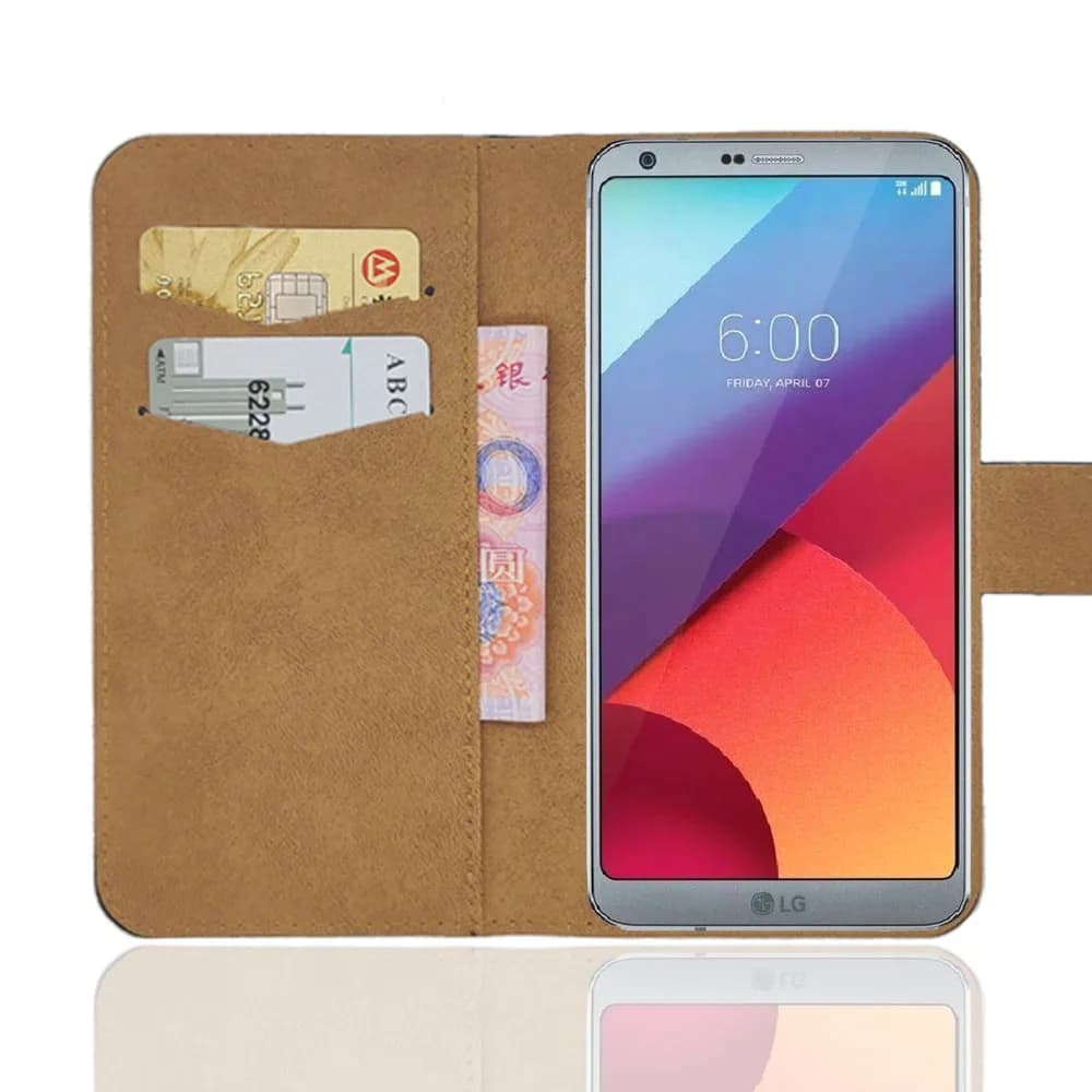 Slot Holder Shell

Leather Flip Case with Card Slot Holder for LG G4, G5, G6, G7, G8, G8X, G8S ThinQ, Q6 and Q7 - Soft Wallet Protective Phone Cover