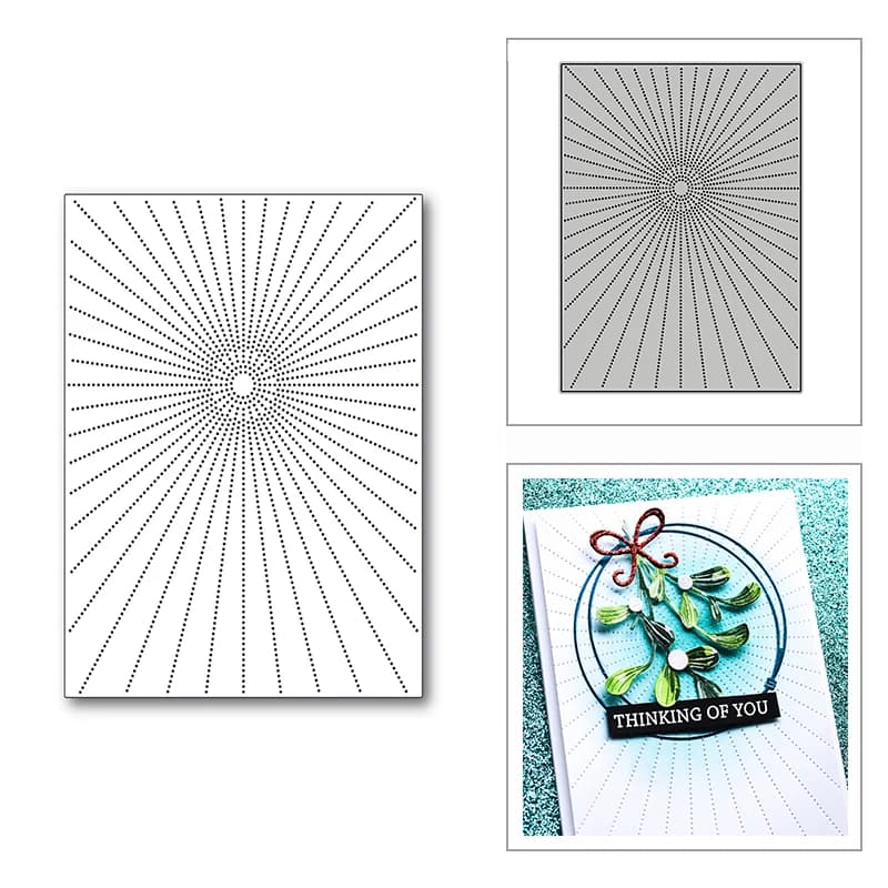 Christmas Spotty Line Frame Metal Cutting Dies for DIY Scrapbooking and Card Making Embossing Craft