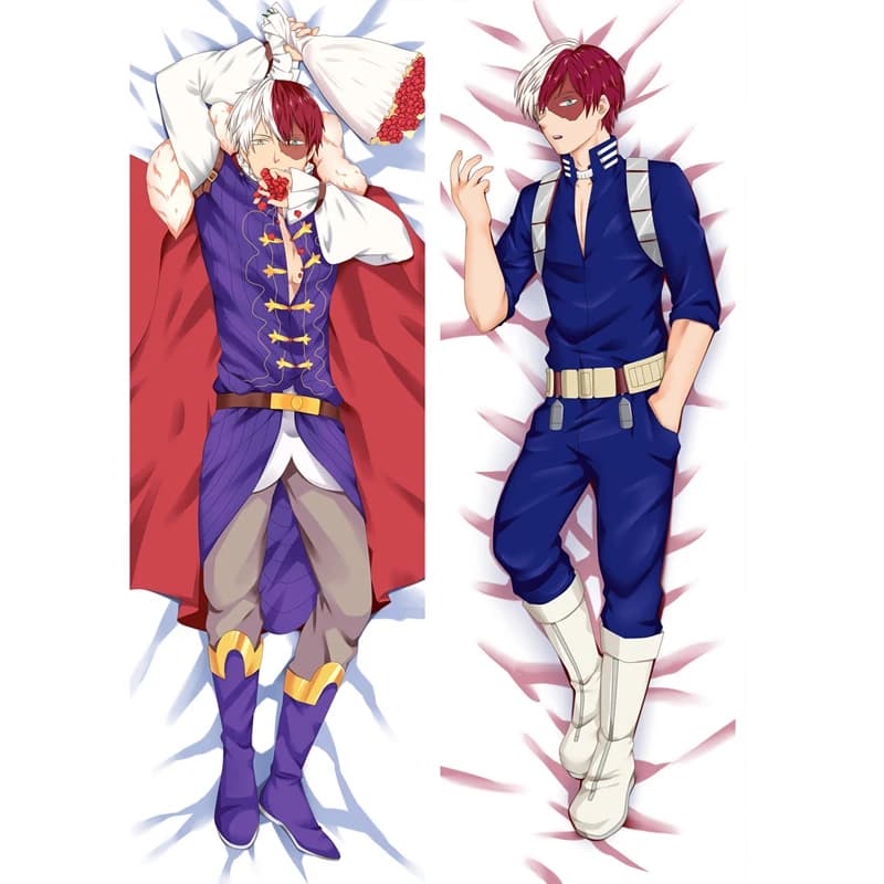 Anime Dakimakura Todoroki Shoto Body Pillow Case Cover Otaku Male Pillowcase DIY Cosplay Costume - My Hero Academia