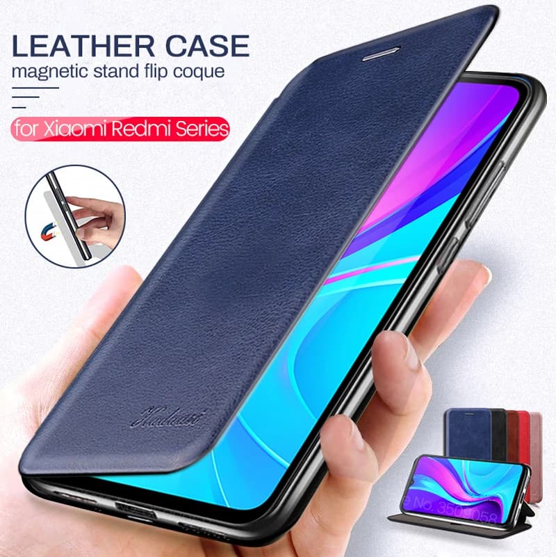Xiaomi Mi 10T Pro Note 10 Lite Redmi 9C 9A 8A 7A Note 9T 9S 9 8 7 Book Stand Flip Leather Case - Wallet Coque POCO M3 X3 NFC
