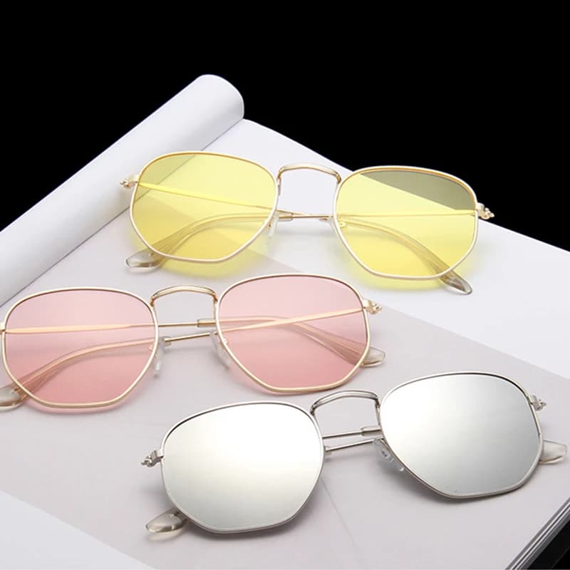 LeonLion Fashion Retro Sunglasses for Men and Women - Square Vintage Glasses, Luxury Small Lunette Soleil Homme