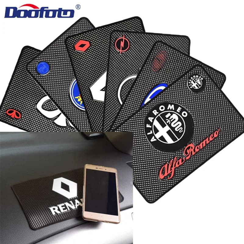 Doofoto Car Interior Sticker Anti Slip Mat for Renault, Abarth, Opel, SAAB, Daewoo, Alfa Romeo - Dashboard Pad Styling Accessories