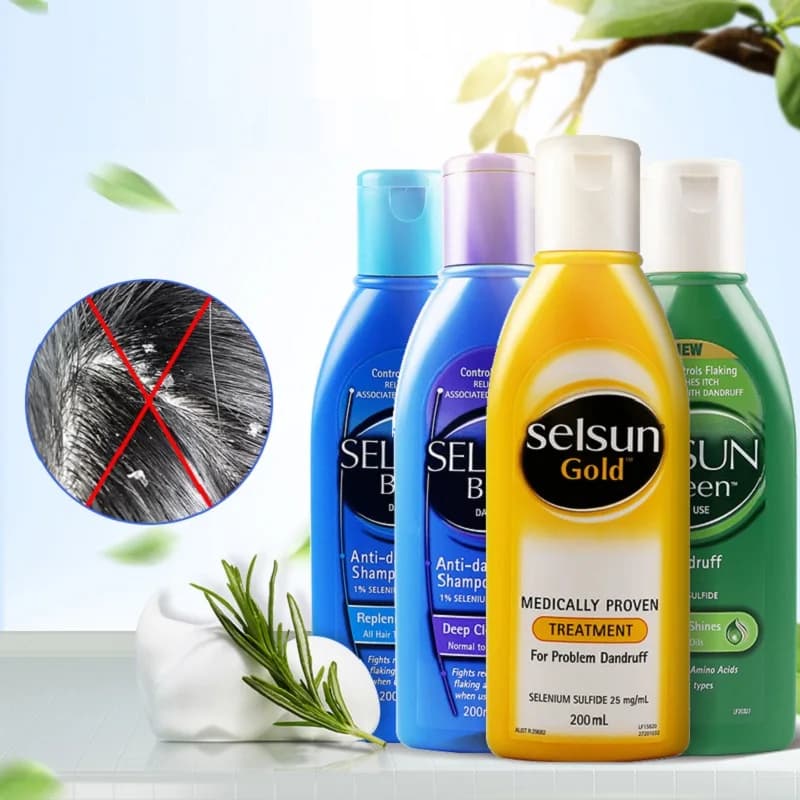 Selsun Gold Shampoo: Amino Acid Selenium Sulfide Treatment for Clean, Soft Hair - Anti-Dandruff, Seborrheic Dermatitis, and Scaling Solution
