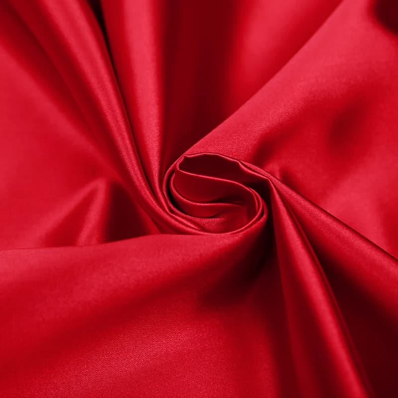 Sewing DIY Handwork Needlework and Upcycling Satin Imitation Silk Fabric: Solid Plain Material