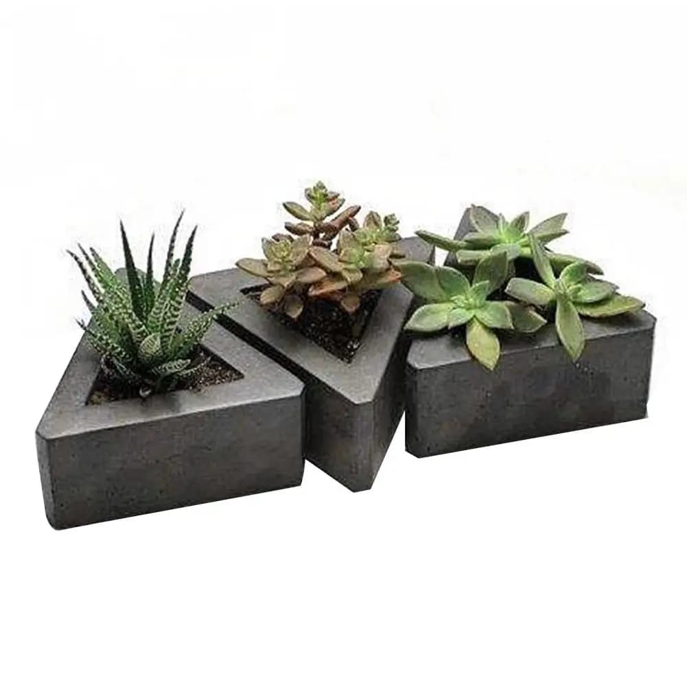 Geometric Shape Silicone Mold Concrete Molds Flower Succulents Plants Cement Planter Mold Home Decor Candlestick Resin Molds