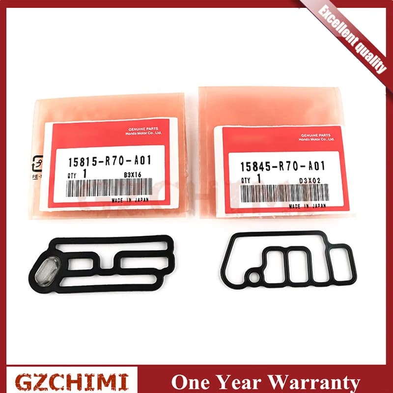 Genuine Honda VTEC Gasket Set - Cylinder Head Solenoid Gasket for Accord Odyssey 15845-R70-A01, 15815-R70-A01