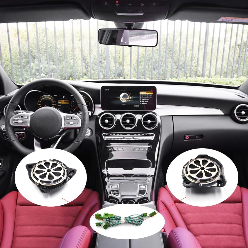 Car Subwoofer Wire - Mercedes W205 W213 W222 GLC Tweeter Splitter Cables Connection Bass Audio Horn Fitting Wiring - Under Seat