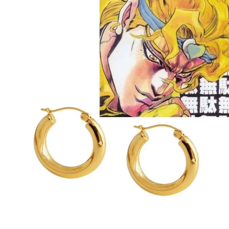 Jojo's Bizarre Adventure Dio Brando Cosplay Stainless Steel Earrings - Ear Rings