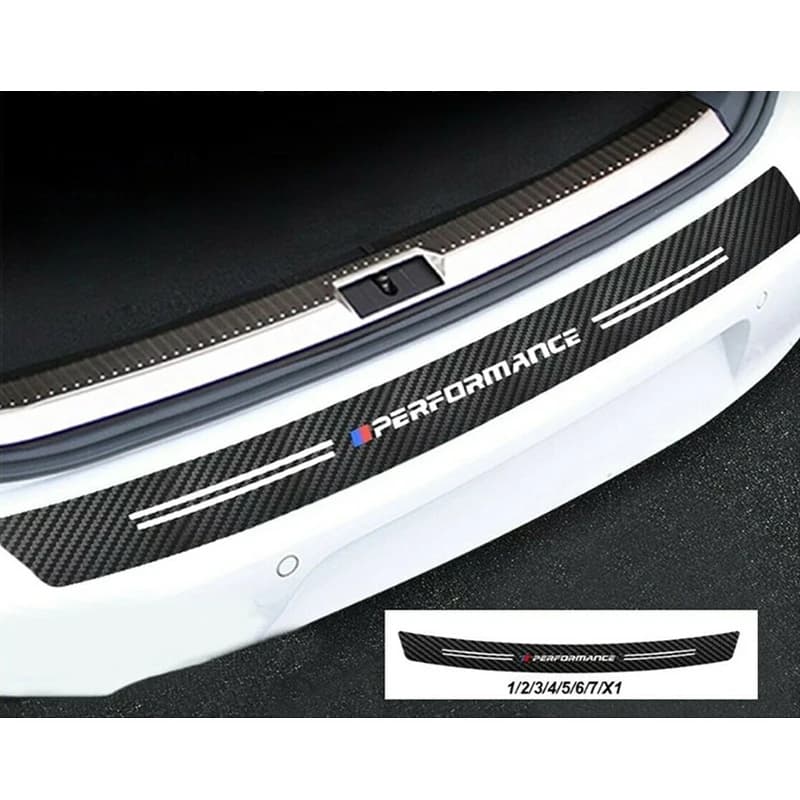 Performance-Boosting Carbon Fiber Rear Bumper Sticker for BMW E34, E36, E60, E90, E46, E39, E70, F10, F20, F30, X5, and X6 Cars
