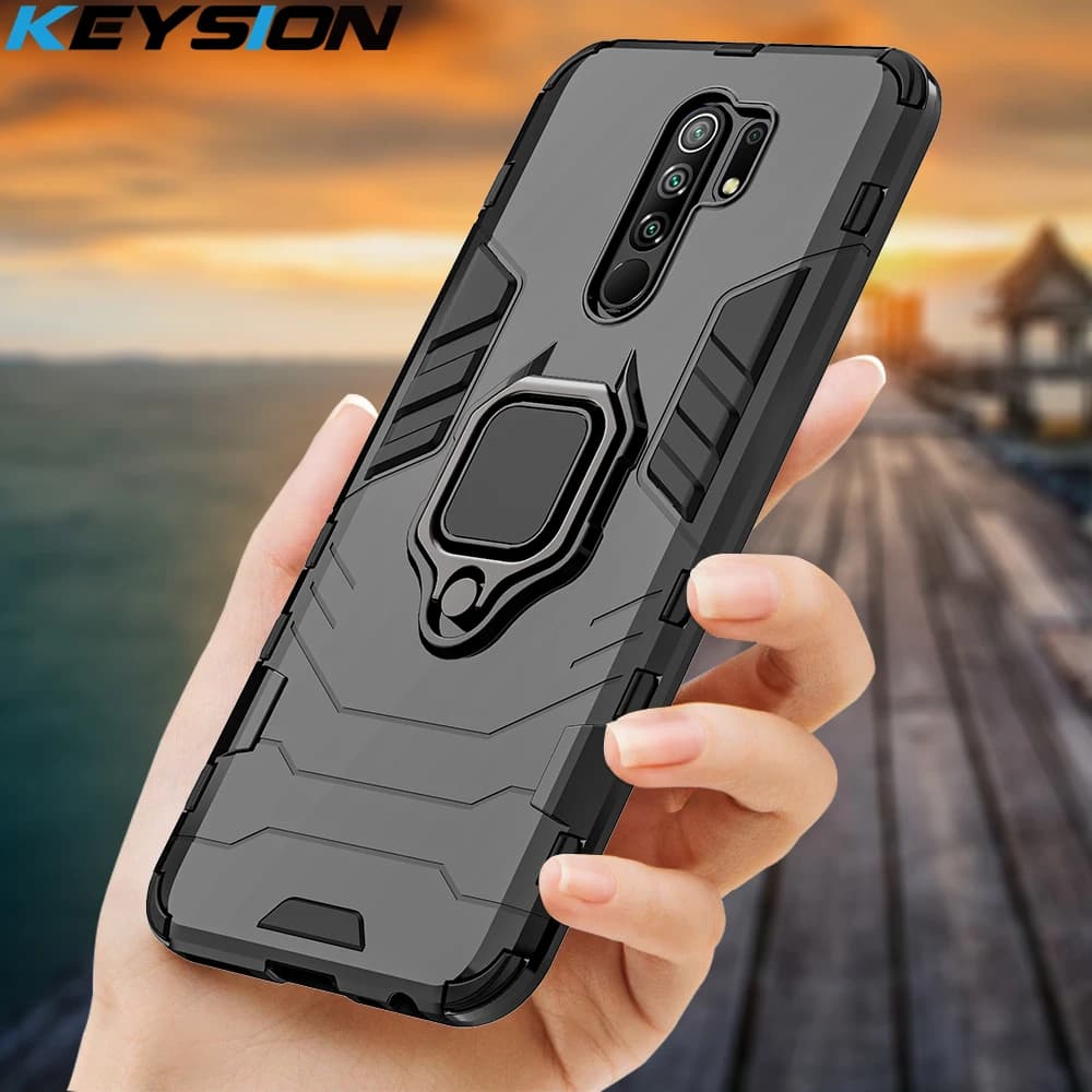 KEYSION Shockproof Phone Case for Xiaomi Redmi 9, K20 Pro, Note 9S, Note 9 Pro Max, Note 7, Note 7A, Note 6, Note 8 Pro, Mi 9T, Mi 9SE, CC9e, Mi 8 Lite, Mi A2, Mi A3