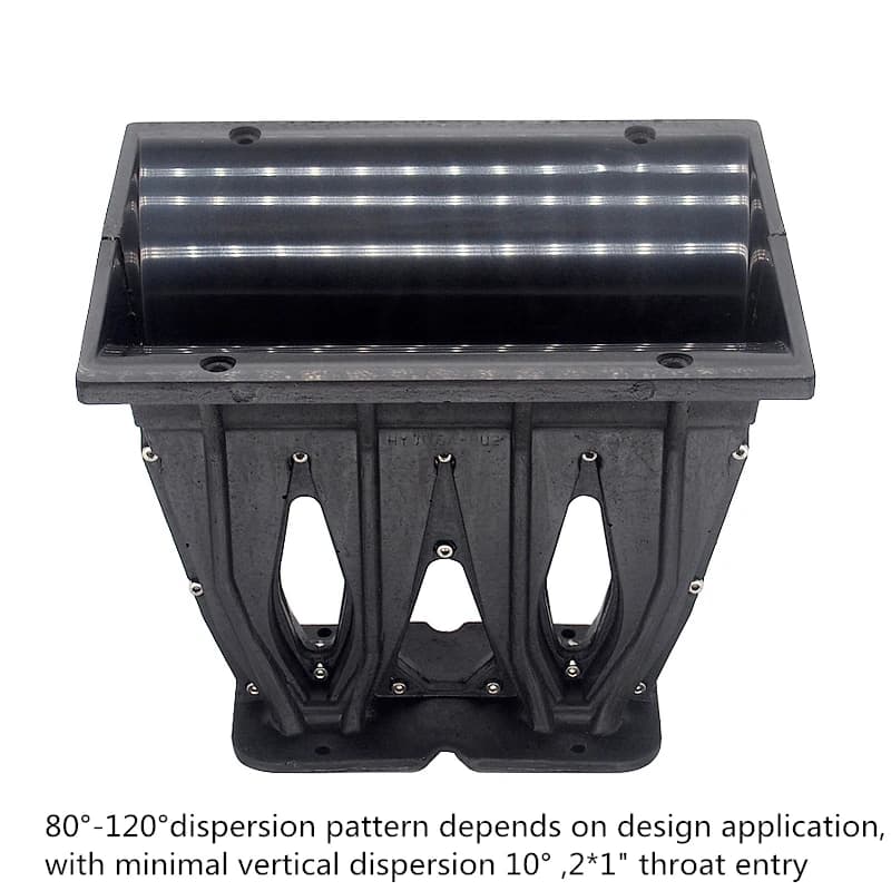 Finlemho VERA10 Line Array Speaker Tweeter Treble Horn Waveguide - 2x1 Inch for Mixer Audio, Professional Subwoofer, and Home Theater