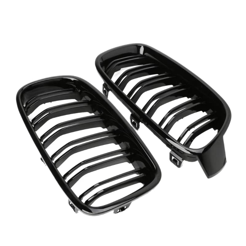 1 Pair Gloss Black Front Grilles Kidney for BMW 3-Series F30 F31 F35 2012-2017 Car Styling
