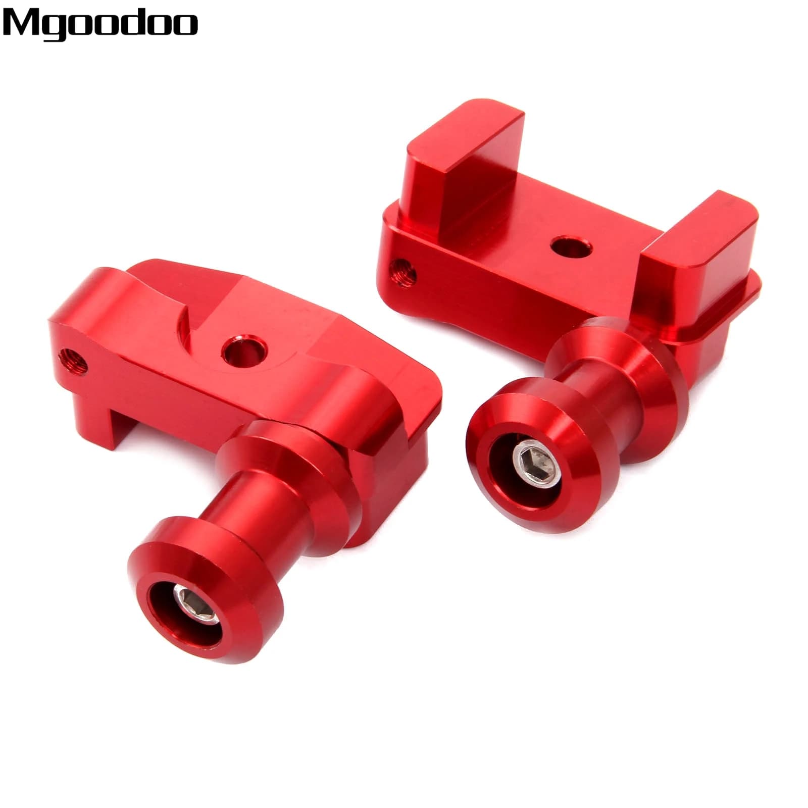 Mgoodoo CNC Aluminum Motorcycle Swingarm Spool Slider Adapters for Honda CBR250R CBR300 CBF150 CBF125, 2-Pack