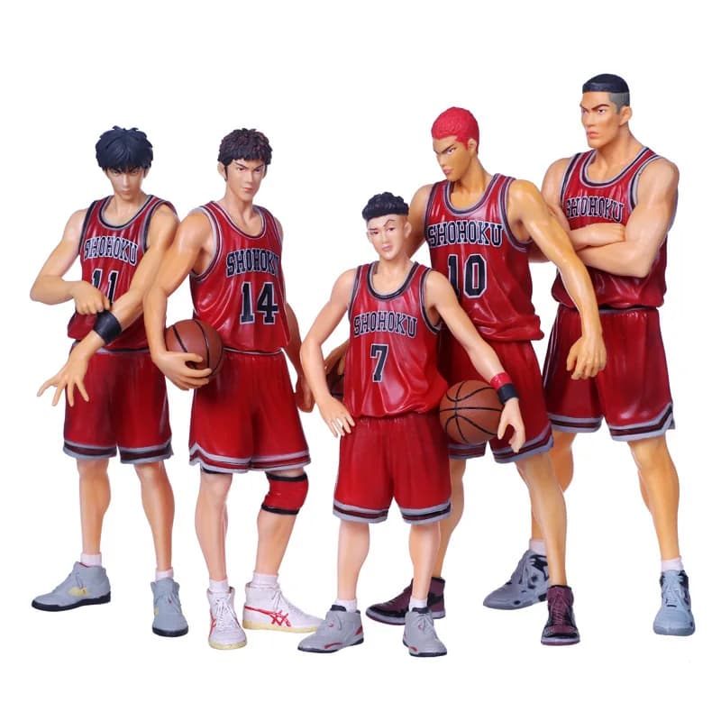 Japan Anime SLAM DUNK Mitsui Hisashi Miyagi Ryota Rukawa Kaede Hanamichi Sakuragi Figure Model Toys