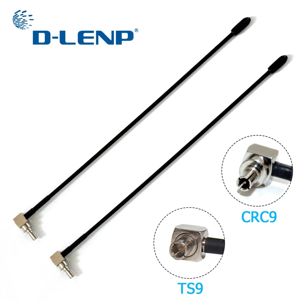2-Pack Dlenp 4G LTE Antenna with TS9/CRC9 Connector for Huawei E398, E5372, E589, E392, Zte MF61, MF62, Aircard 753s - 5dbi Gain