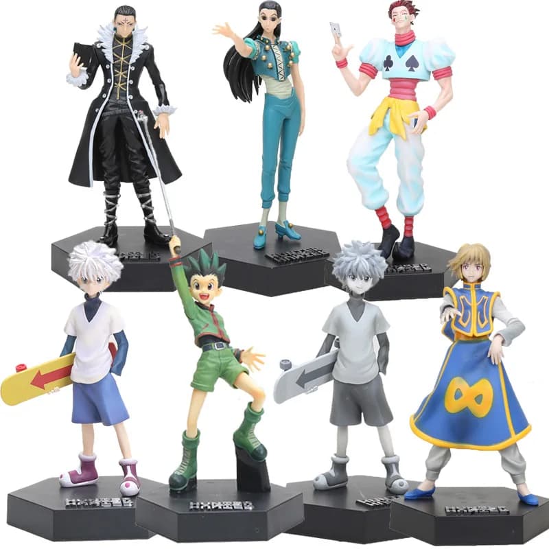 Hunter X Hunter Anime Figure Toys - Gon Freecss, Killua Zoldyck, Kulolo, Lushilufelu, Irumi Zorudikku PVC Action Figures