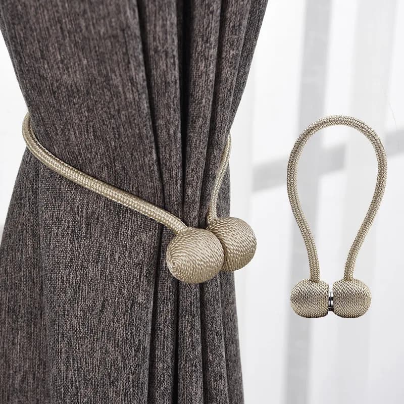 2-Pack Magnetic Pearl Ball Curtain Tiebacks Tie Backs