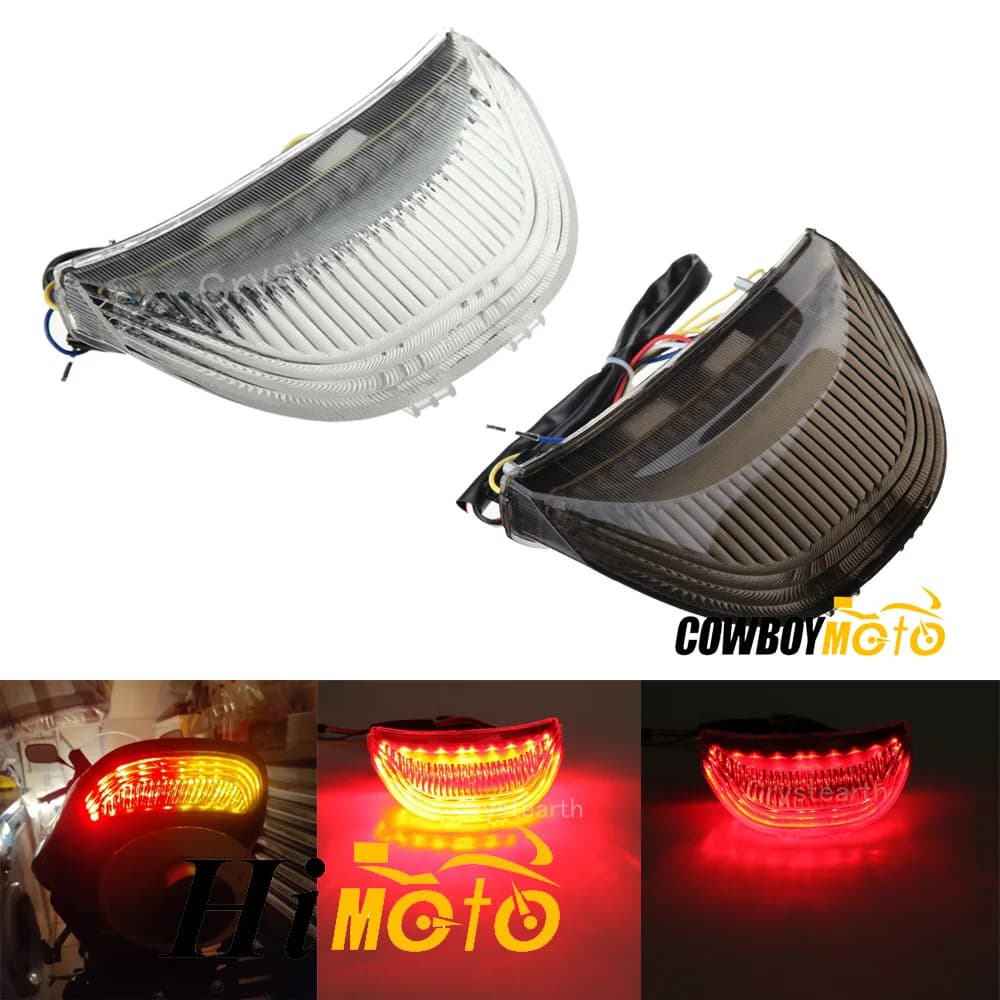 LED Taillight for Honda CBR600RR CBR 600 RR 03-06 & CBR1000RR CBR 1000 RR 04-07: Rear Brake Lamp with Integrated Turn Signal