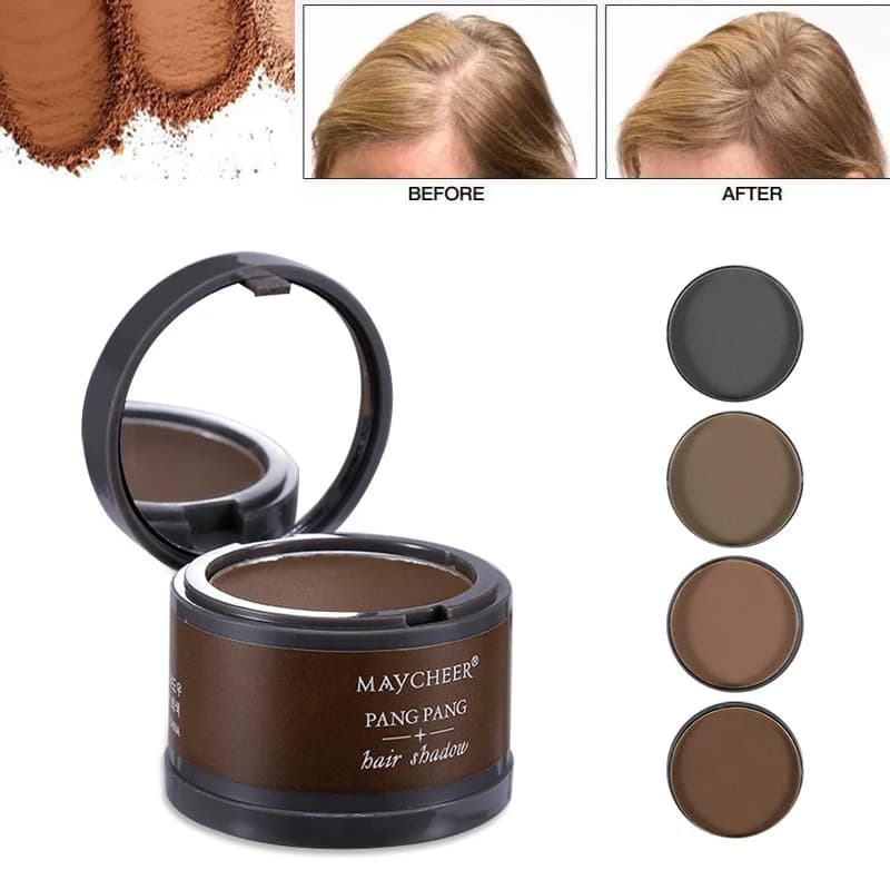 Hair Line Shadow Powder, Root Concealer, Fluffy Thin Hair Makeup, Instant Gray Coverage, 4g