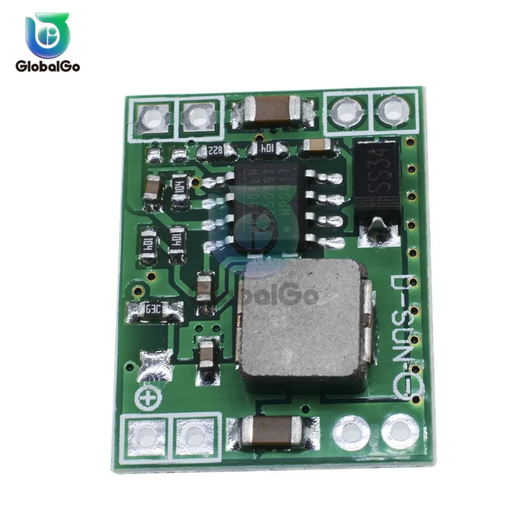 Mini DC-DC Converter Buck Circuit Board Module: Step-Down DC 7V-28V to DC 5V 3A with Adjustable Voltage Regulator Power Supply
