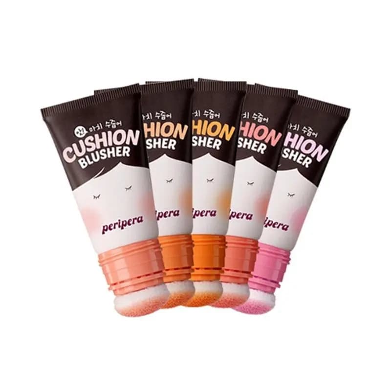 PERIPERA Ah Much Real Cushion Blusher 20ml, Face Rouge Makeup, Natural Mineral Cheek Blush, Cream Blush Cosmetics, Korean Beauty