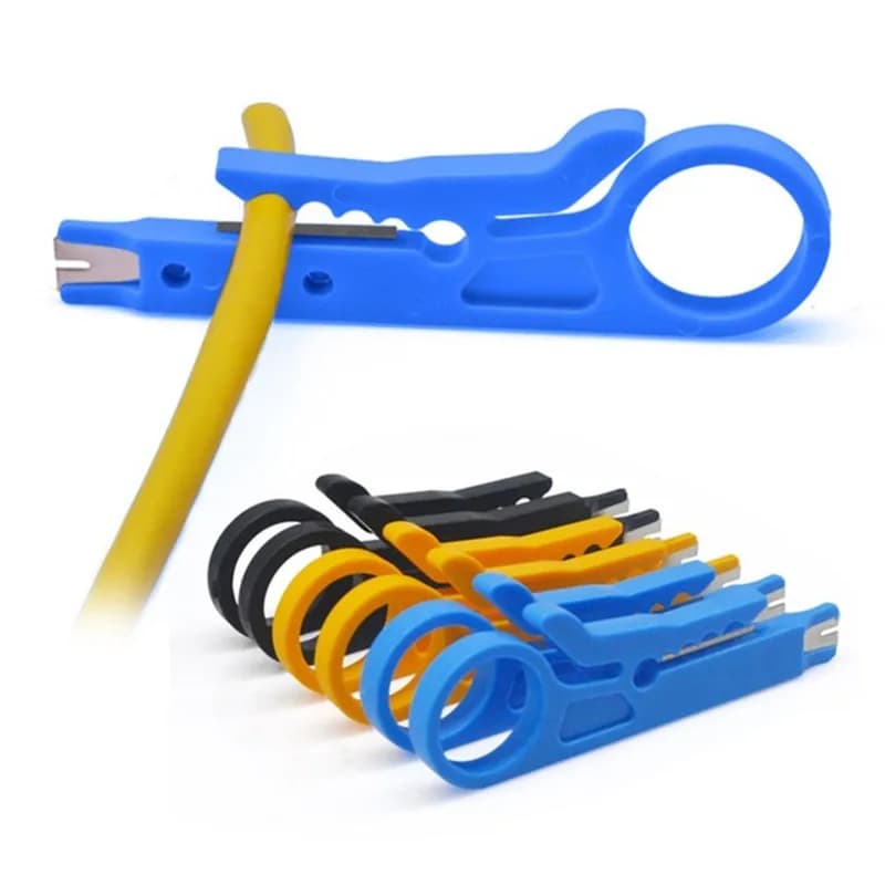 Portable Wire Stripper and Crimper Pliers Tool Kit - Multifunctional Cable Stripping and Wire Cutter Tool