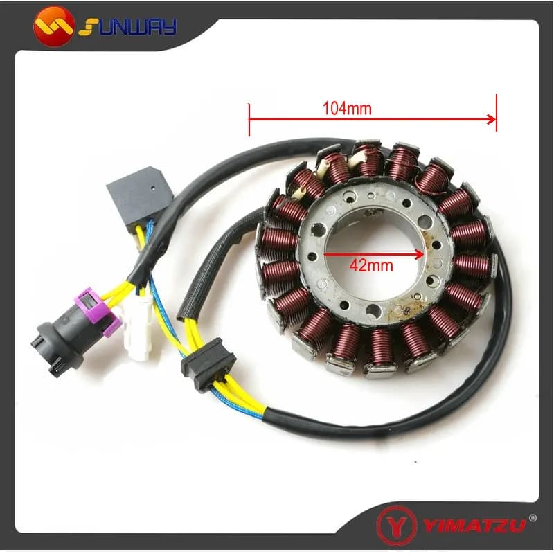 YIMATZU ATV Parts Magneto Stator EEC for FEISHENG-BUYANG XINYUE FA-D300 H300 ATV Quad Bike - High-Performance