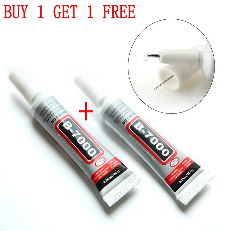 1-for-1 Deal: Rhinestone Cold Glue B7000 - 10ML Epoxy Resin Super Glue Sealant for Jewelry, Rhinestone, Glass, Mobile Phone, and Shoes