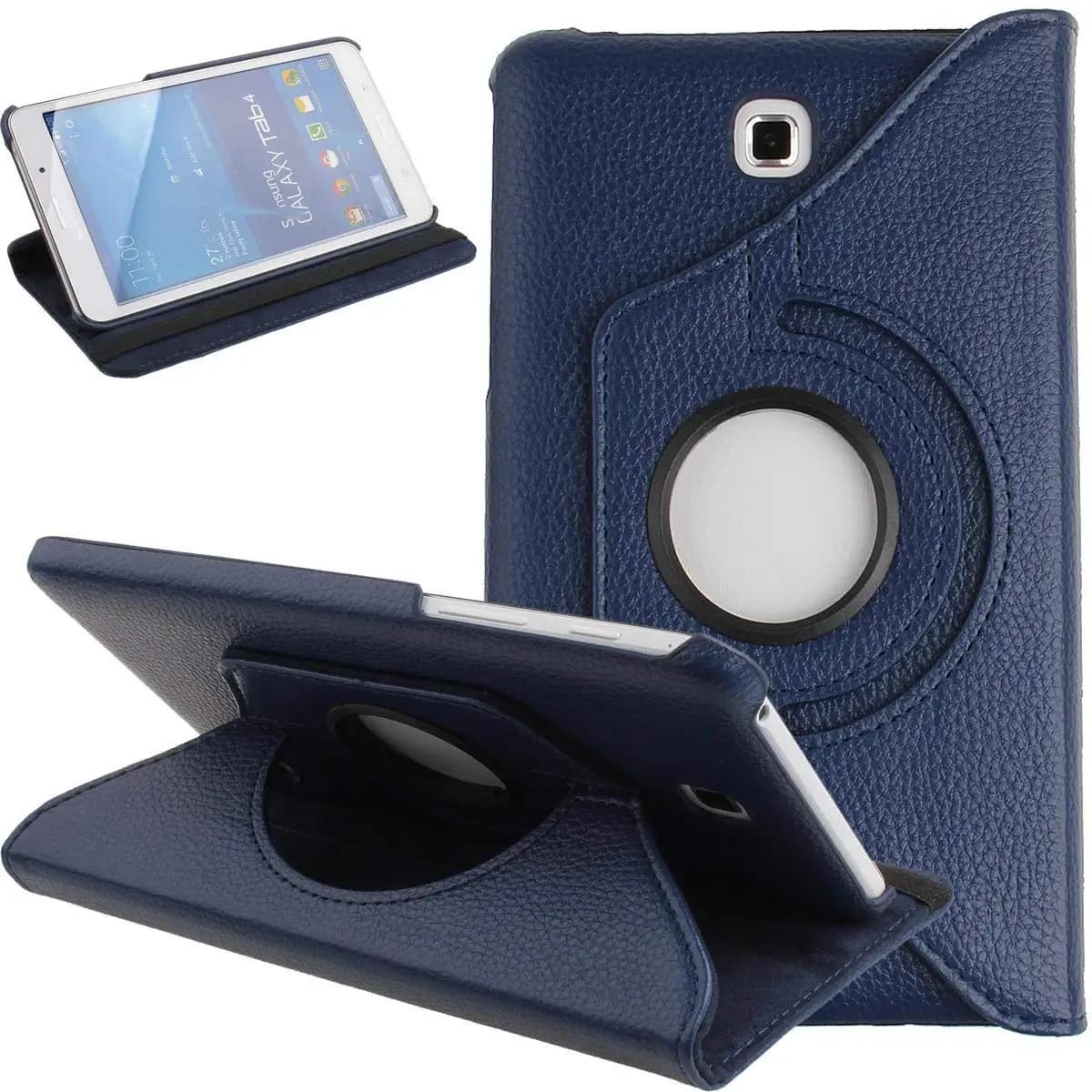 Samsung Galaxy Tab 4 7.0 T230 T235 SM-T237P Case - 360 Degree Rotating PU Leather Stand Shock Proof Tablet Cover for Tab 4 7.0