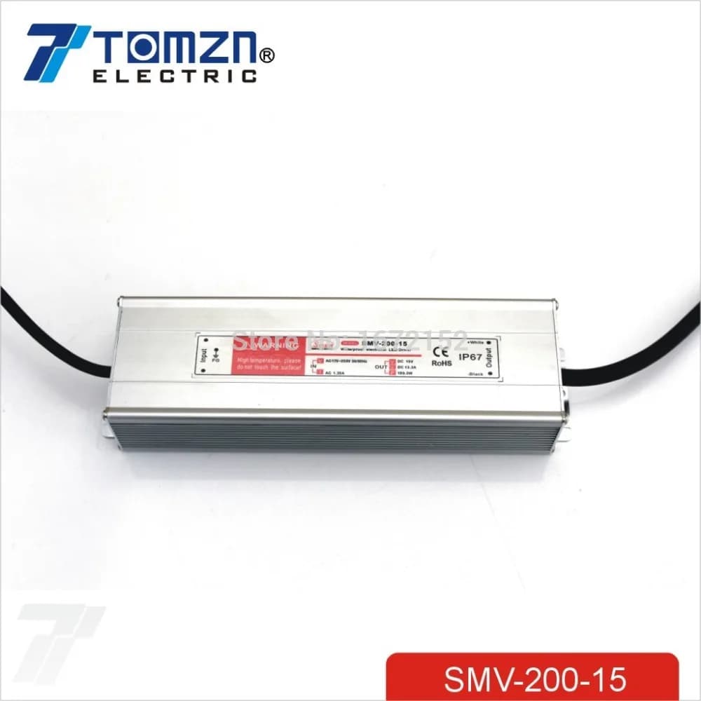 Waterproof Outdoor Single Output Switching Power Supply for LED - 200W, 15V, 13.3A