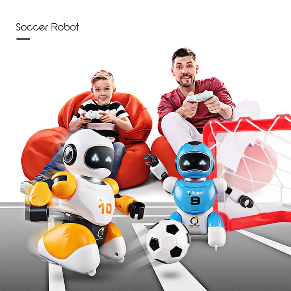Smart USB Charging Football Robots - Remote Control Battle Soccer Robot Toy - Singing and Dancing Simulation RC Intelligent Toys for Kids