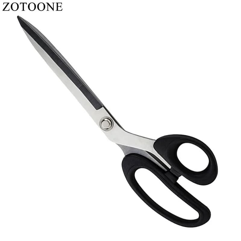 ZOTOONE 10inch Tailor's Scissors for Fabric - Stainless Steel Sewing Tool for Clothing - High-end Black Tijeras Costura
