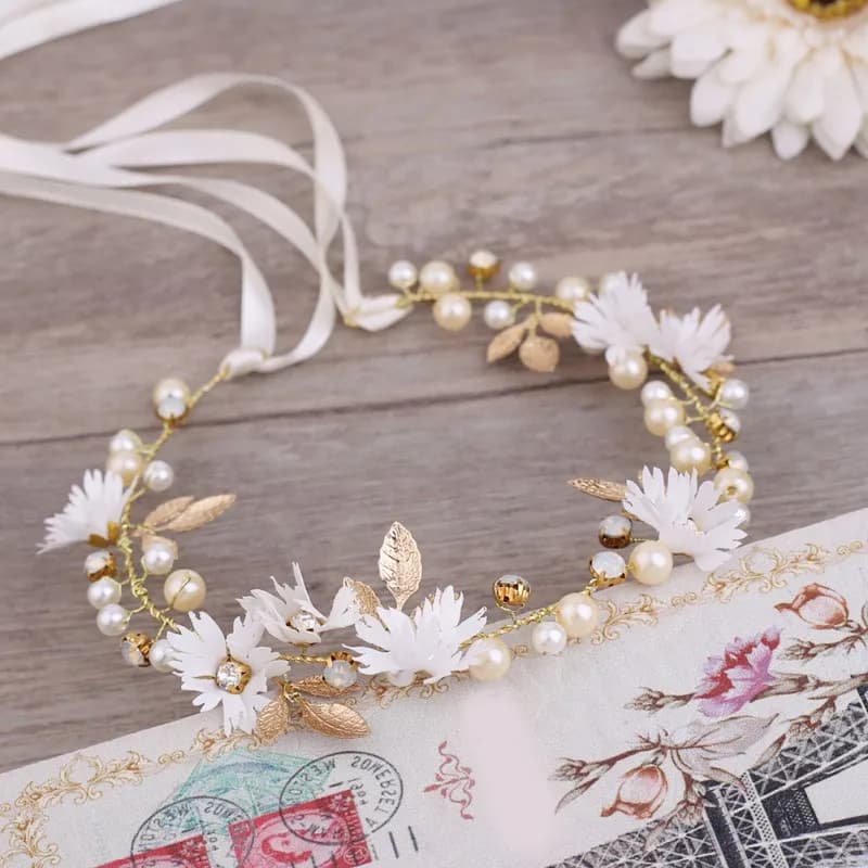 Baby Girls Small Daisy Flower Headband Floral Wreath Photography Prop Party Gift Evening Dress Accessories