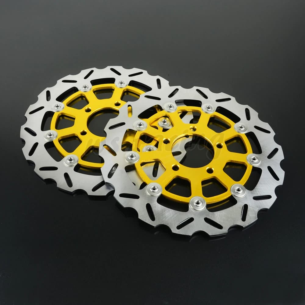 300MM Front Wavy Floating Brake Disc Rotor for SUZUKI GSXR600 04-05 GSXR750 2004-2005 GSXR1000 2003 2004 - Improved Motorcycle Brake Performance