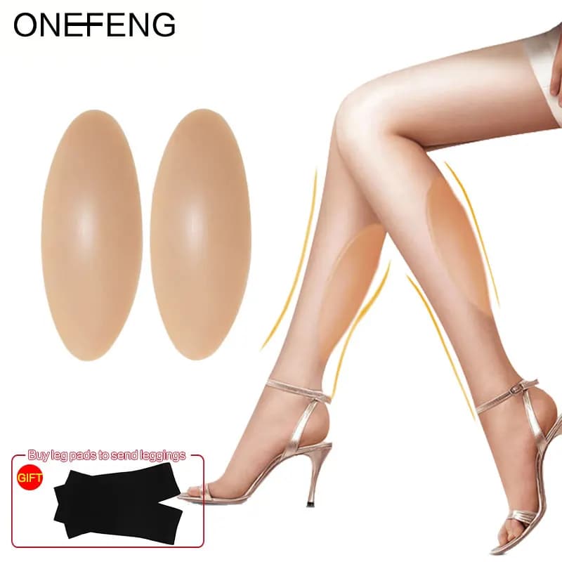 ONEFENG Silicone Leg Onlays Calf Pads for Thin or Crooked Legs - Body Beauty Silicone, Factory Direct Supply