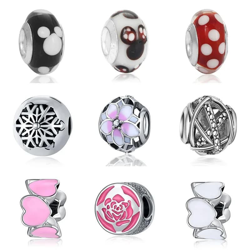 DIY Jewelry Making: French Bead Silver Perfumes Mujer Originales Bracelet Charms with Bijoux Beads and Bracciale Bisuteria