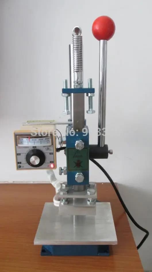 Manual Stamping Machine 10x13cm, Leather Printer, Creasing & Foil Stamping Machine, Marking Press, Embossing Machine for DIY Craft Projects